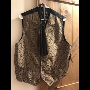 Western Men’s Vest and Tie